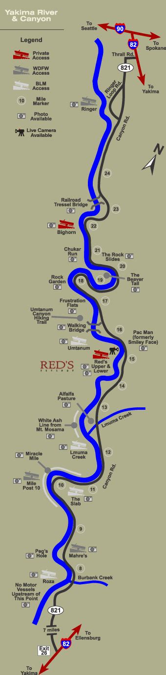 yakima river floating map